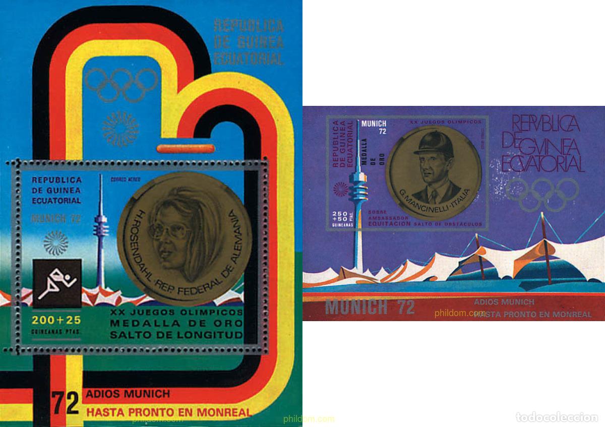 Sellos: 52970 MNH GUINEA ECUATORIAL 1972 20 JUEGOS OLIMPICOS VERANO MUNICH 1972