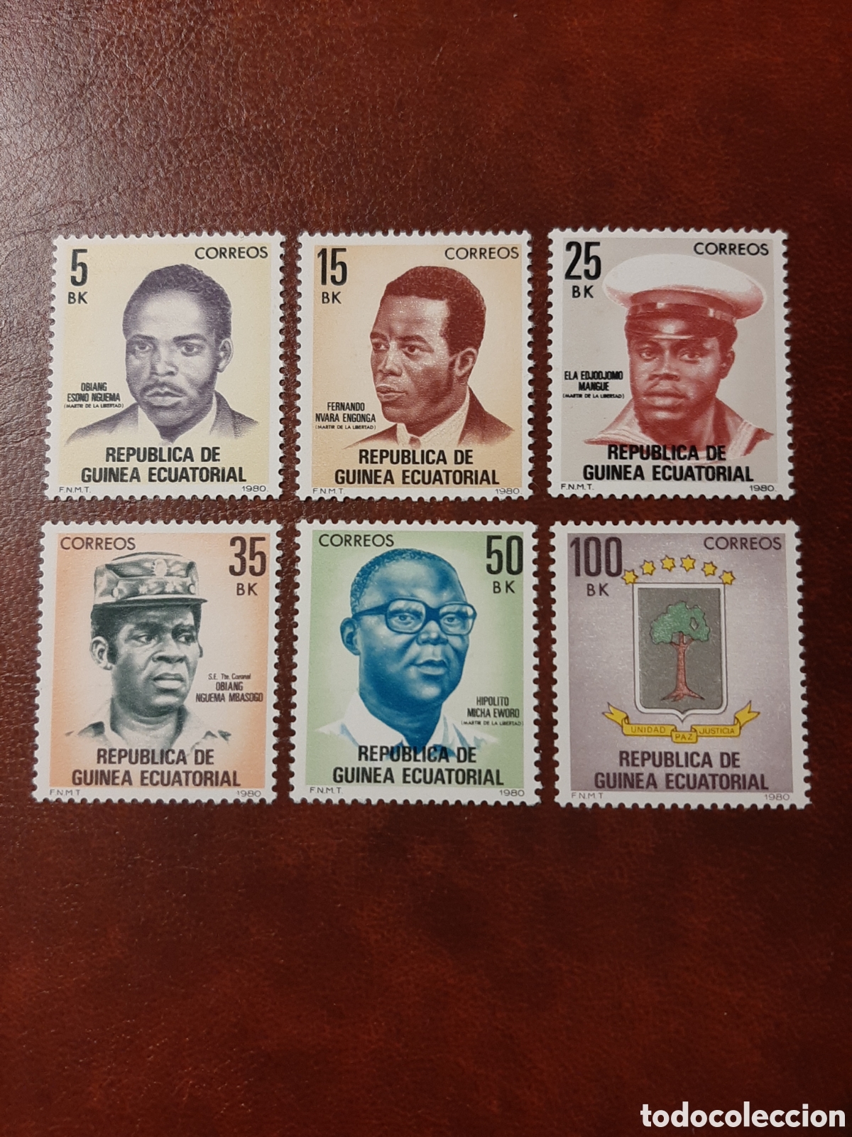 Sellos: Rep&uacute;blica GUINEA ECUATORIAL. Serie basica. A&ntilde;o 1981.