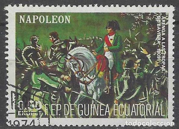 Sellos: GUINEA ECUATORIAL 1977 - PERSONAJES, NAPOLE&Oacute;N - USADO