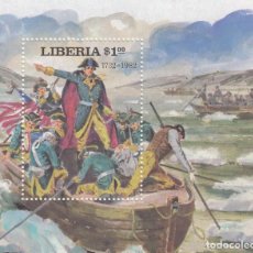 Sellos: HB88 - LIBERIA 1981 - HB 96 ** NUEVA SIN FIJASELLOS - GEORGE WASHINGTON CRUZANDO EL DELAWARE