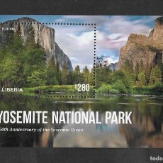 Sellos: SE)1999 LIBERIA, 150TH ANNIVERSARY OF GREATER YOSEMITE, YOSEMITE NATIONAL PARK, SS, MNH