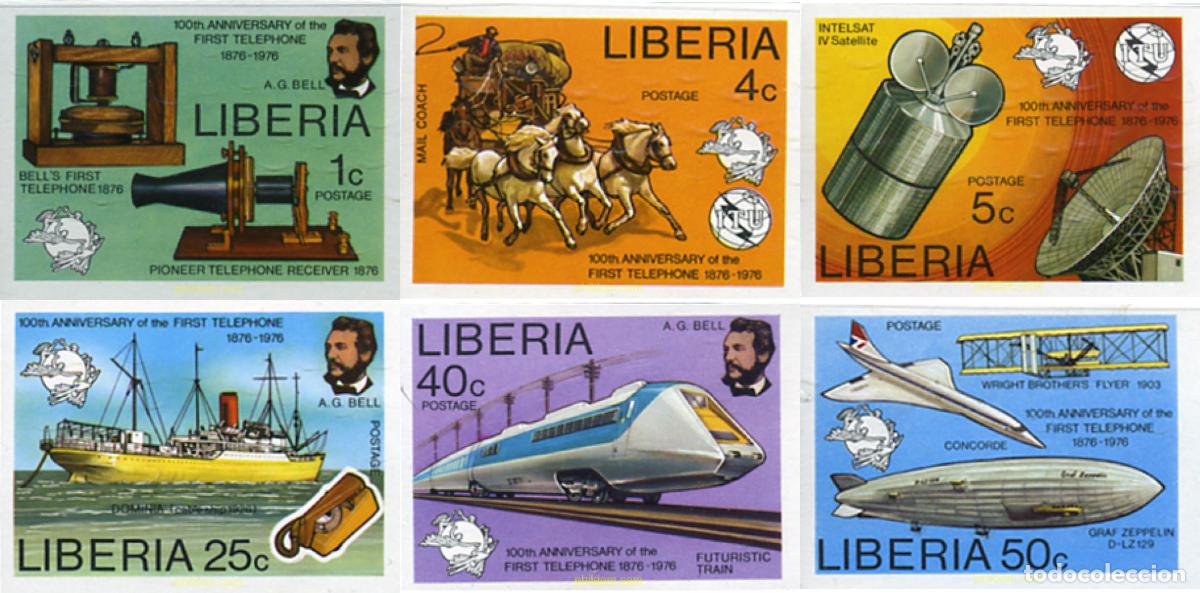 Sellos: 16945 MNH LIBERIA 1976 CENTENARIO DEL TELEFONO