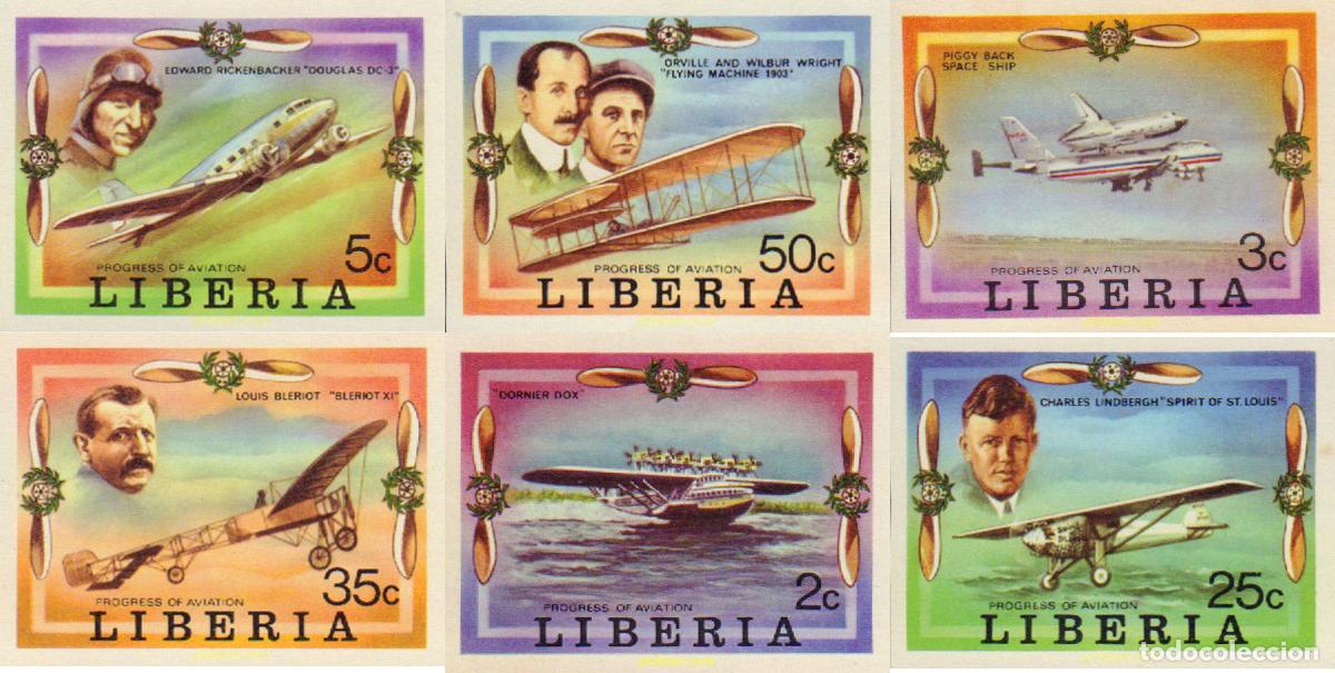 Sellos: 368340 MNH LIBERIA 1978 HISTORIA DE LA AVIACION