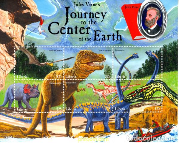 Sellos: 787852 MNH LIBERIA 2001 ARTHUR CONAN DOYLE Y JULIO VERNE