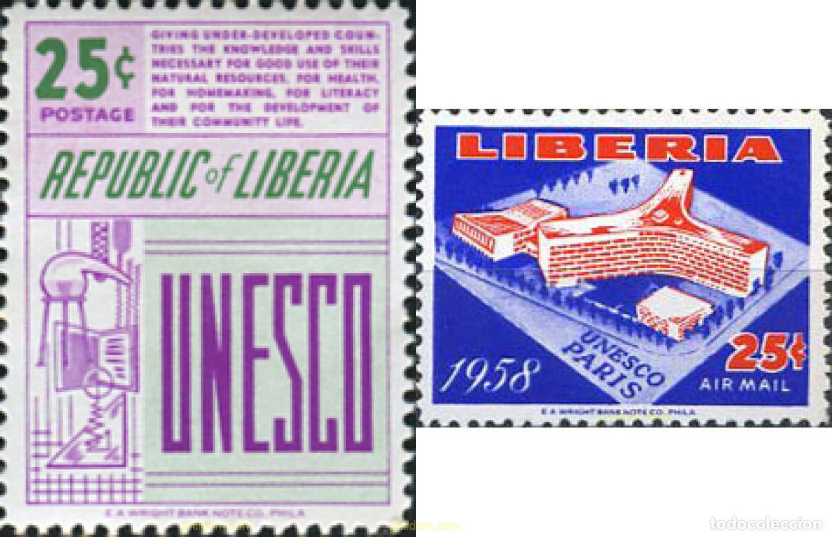 Sellos: 218622 MNH LIBERIA 1959 UNESCO