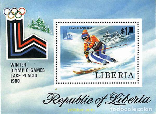 Stamps: 71117 MNH LIBERIA 1980 13 JUEGOS OLIMPICOS INVIERNO LAKE PLACID 1980