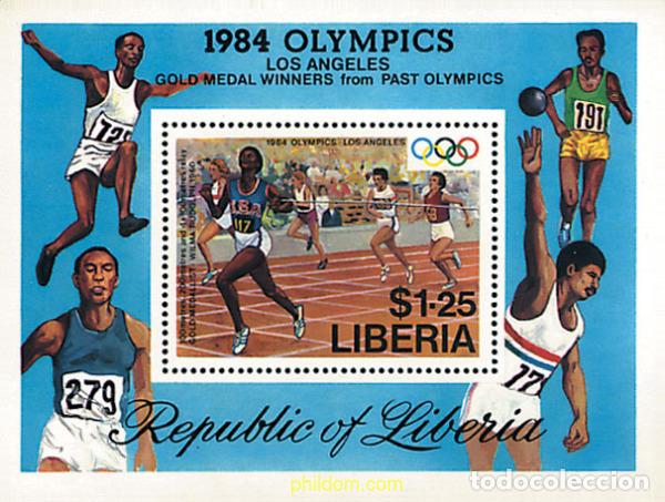 Stamps: 43254 MNH LIBERIA 1984 23 JUEGOS OLIMPICOS VERANO LOS ANGELES 1984
