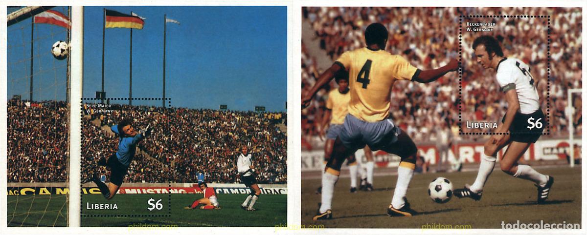 Sellos: 69897 MNH LIBERIA 1997 COPA DEL MUNDO DE FUTBOL. FRANCIA-98