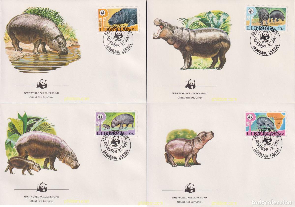 Sellos: 23092 MNH LIBERIA 1984 HIPOPOTAMO ENANO