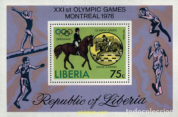 Sellos: 68644 MNH LIBERIA 1976 21 JUEGOS OLIMPICOS VERANO MONTREAL 1976
