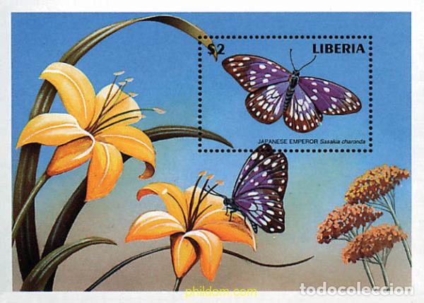 Sellos: 218579 MNH LIBERIA 1998 MARIPOSAS