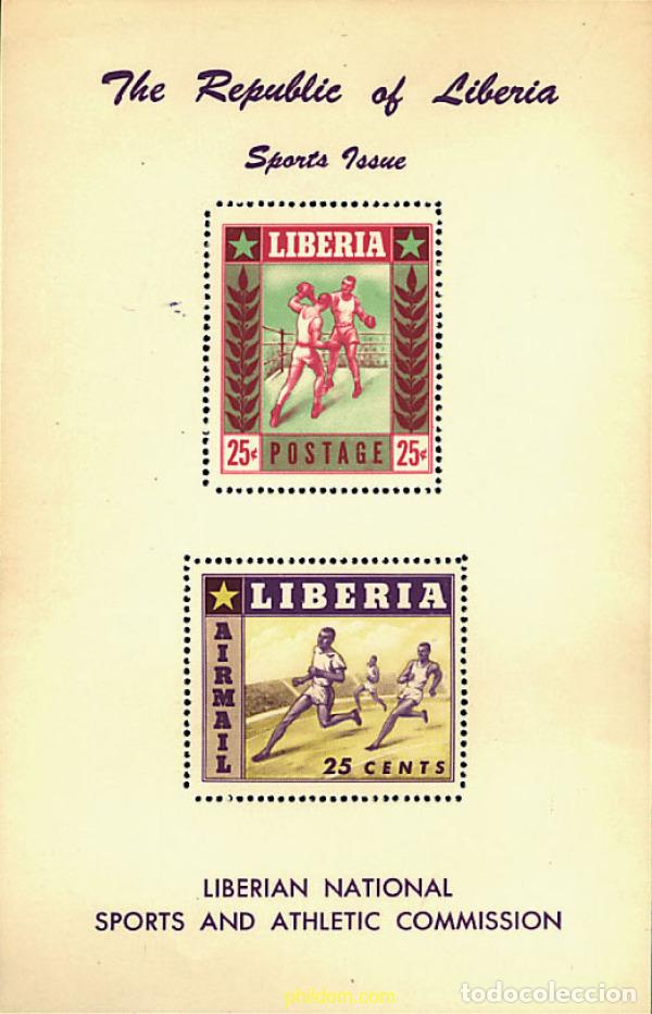 Sellos: 54385 MNH LIBERIA 1955 DEPORTES
