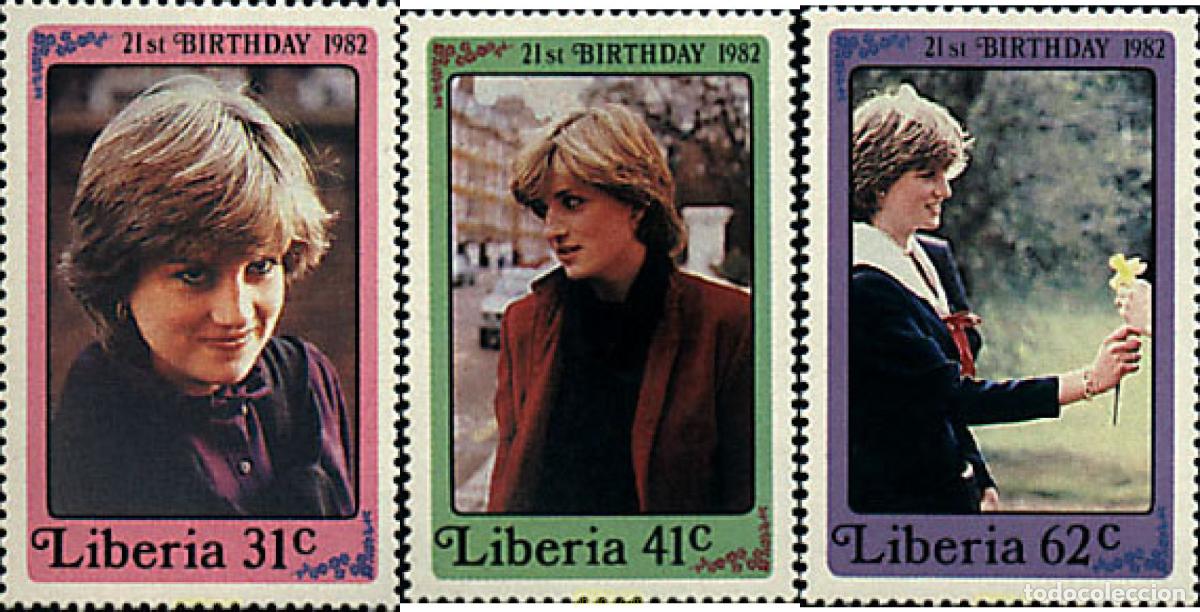 Sellos: 50363 MNH LIBERIA 1982 21 ANIVERSARIO DE DIANA PRINCESA DE GALES