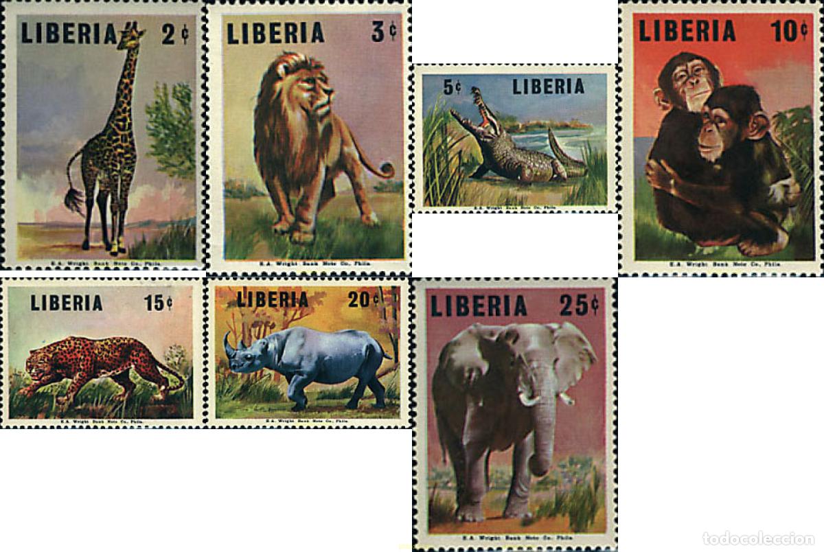 Sellos: 54147 MNH LIBERIA 1966 FAUNA
