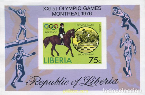 Sellos: 338589 MNH LIBERIA 1976 21 JUEGOS OLIMPICOS VERANO MONTREAL 1976