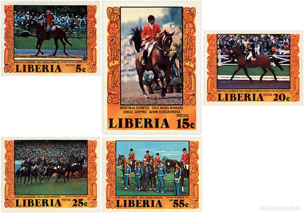 Sellos: 71076 MNH LIBERIA 1977 21 JUEGOS OLIMPICOS VERANO MONTREAL 1976
