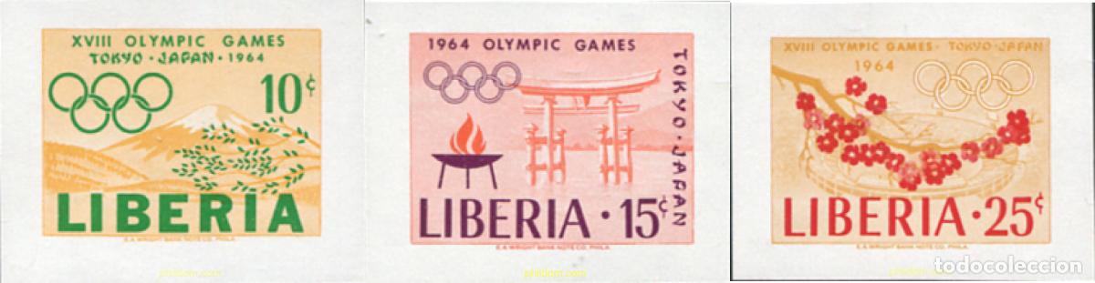 Briefmarken: 14452 MNH LIBERIA 1964 18 JUEGOS OLIMPICOS VERANO TOKIO 1964
