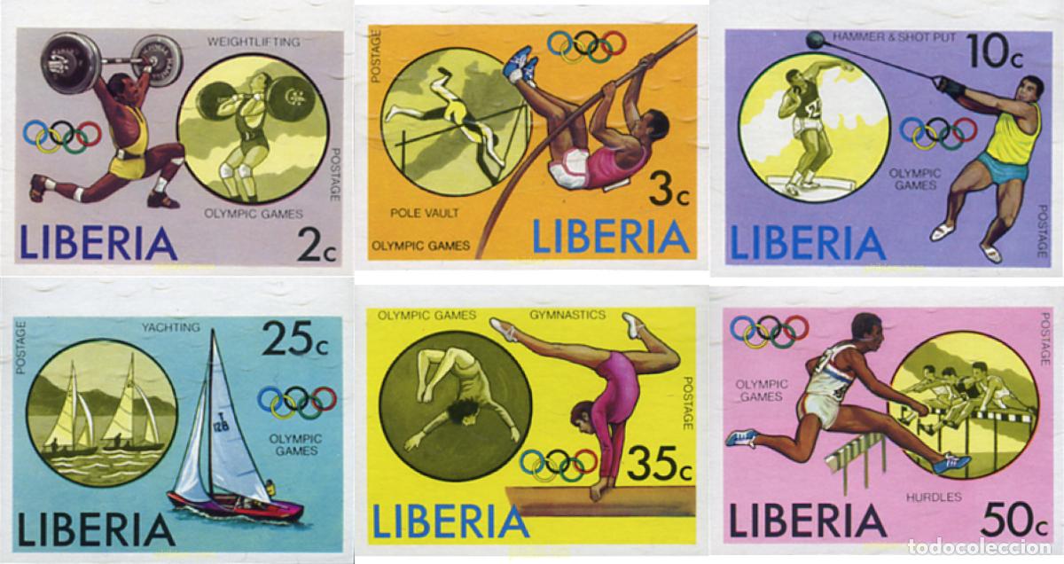Sellos: 14447 MNH LIBERIA 1976 21 JUEGOS OLIMPICOS VERANO MONTREAL 1976
