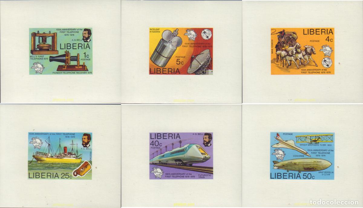 Sellos: 22305 MNH LIBERIA 1976 CENTENARIO DEL TELEFONO