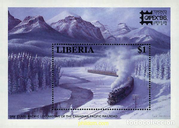 Sellos: 55621 MNH LIBERIA 1996 CAPEX 96. EXPOSICION FILATELICA INTERNACIONAL