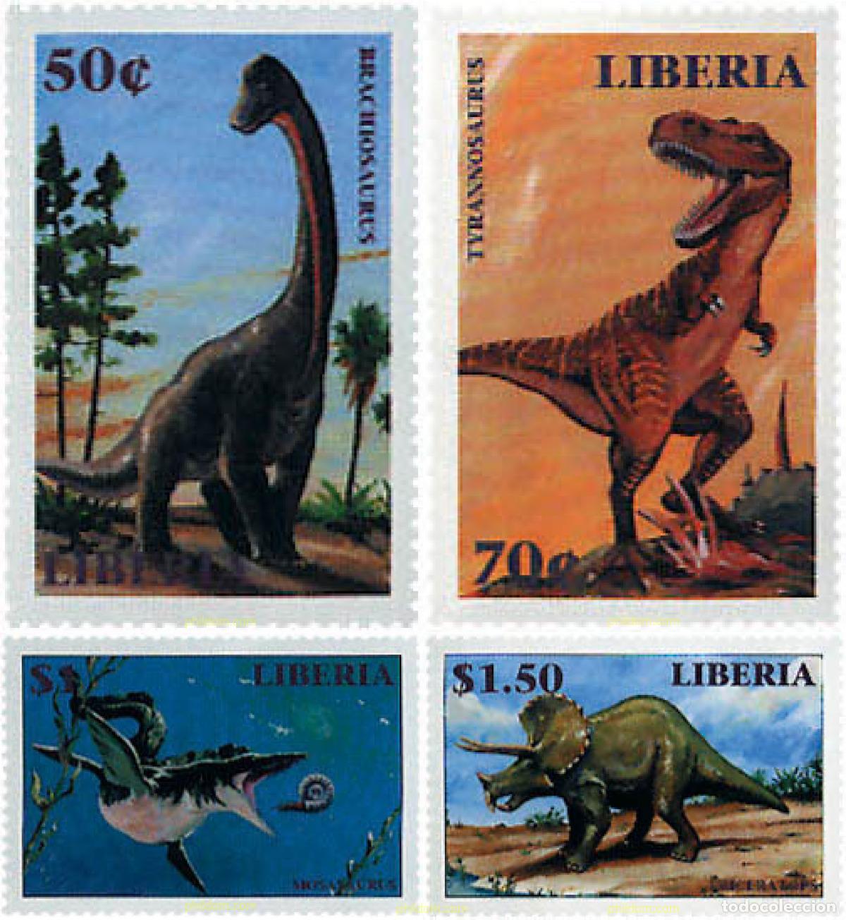 Sellos: 52294 MNH LIBERIA 1999 EL MUNDO DE LOS DINOSAUROS