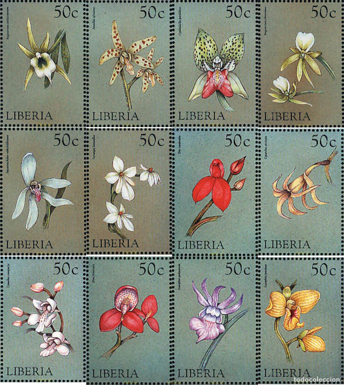 Sellos: 99236 MNH LIBERIA 1999 ORQUIDEAS DEL MUNDO