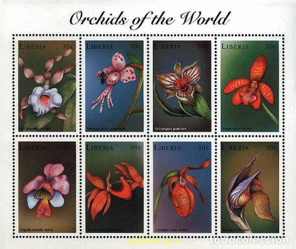 Sellos: 277699 MNH LIBERIA 1999 ORQUIDEAS DEL MUNDO