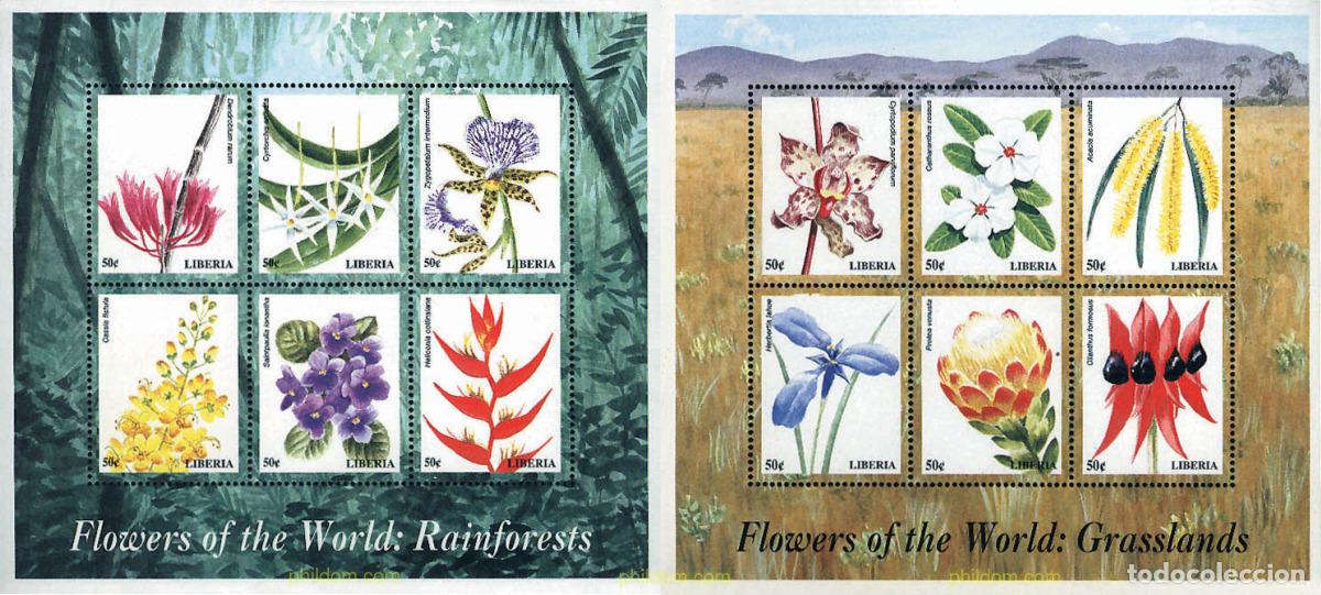 Sellos: 277698 MNH LIBERIA 1999 FLORES DEL MUNDO