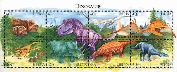 Sellos: 366853 MNH LIBERIA 1999 FAUNA PREHISTORICA
