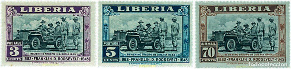 Sellos: 48671 MNH LIBERIA 1945 EN MEMORIA DEL PRESIDENTE ROOSVELT