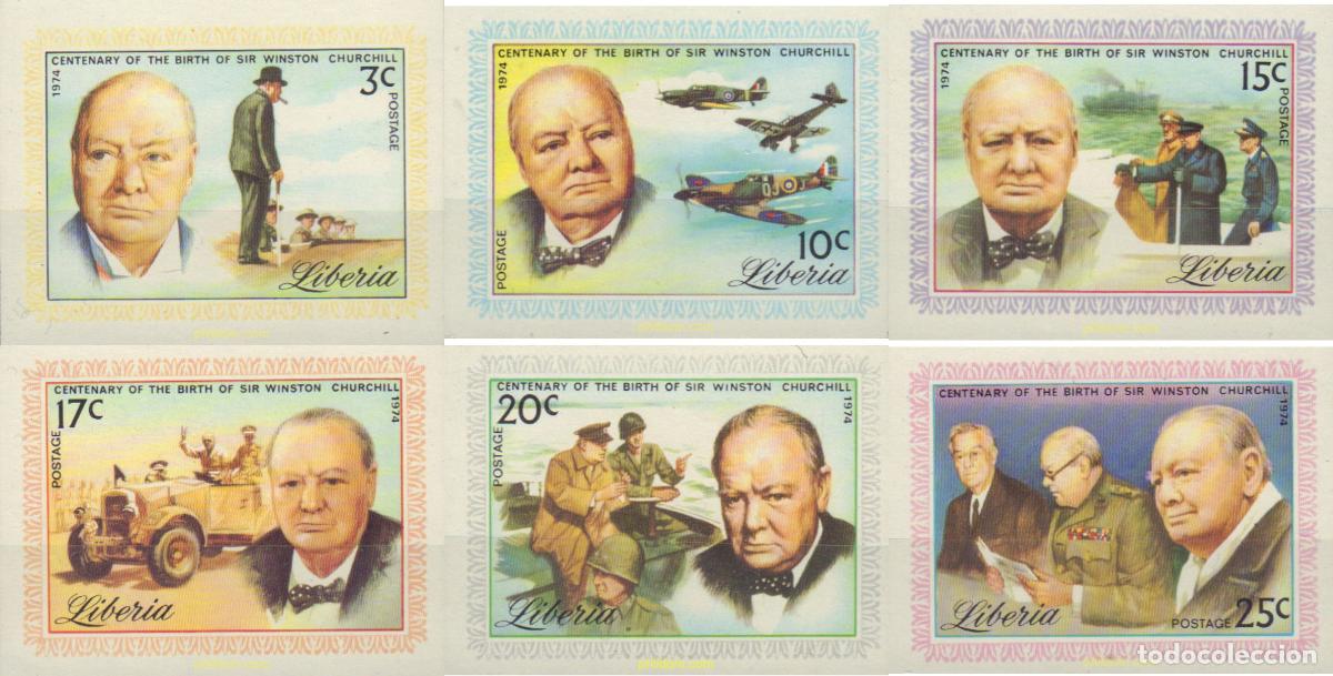 Sellos: 19783 MNH LIBERIA 1975 CENTENARIO DE SIR WINSTON CHURCHILL