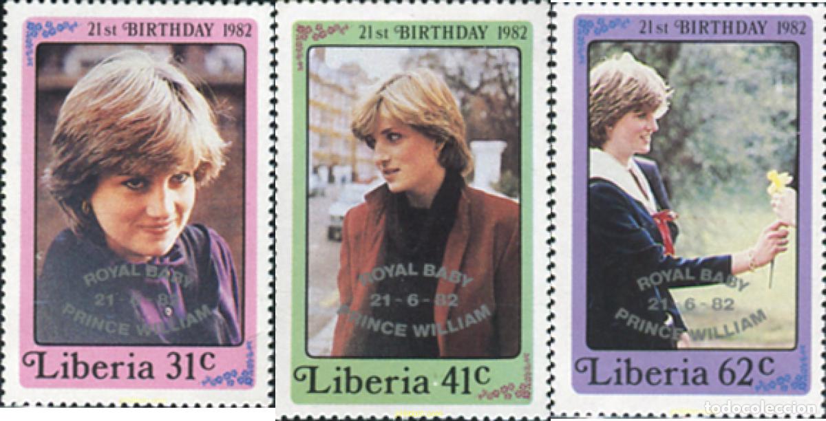 Sellos: 50364 MNH LIBERIA 1982 21 ANIVERSARIO DE DIANA PRINCESA DE GALES