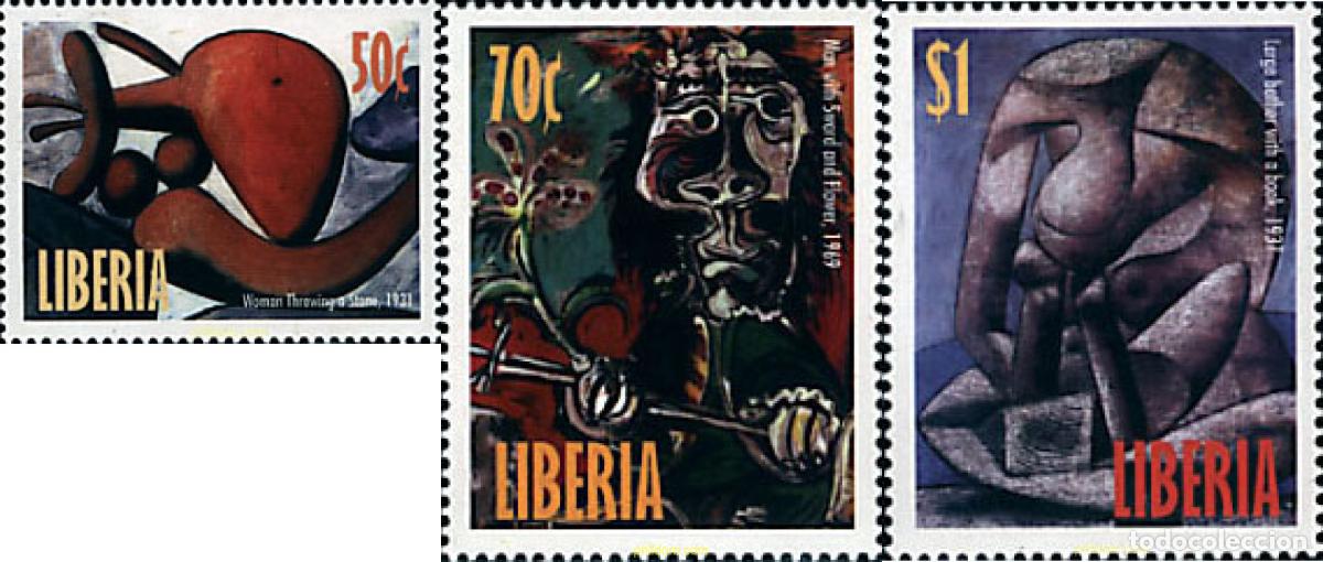 Sellos: 94588 MNH LIBERIA 1998 25 ANIVERSARIO DE LA MUERTE DE PABLO PICASSO