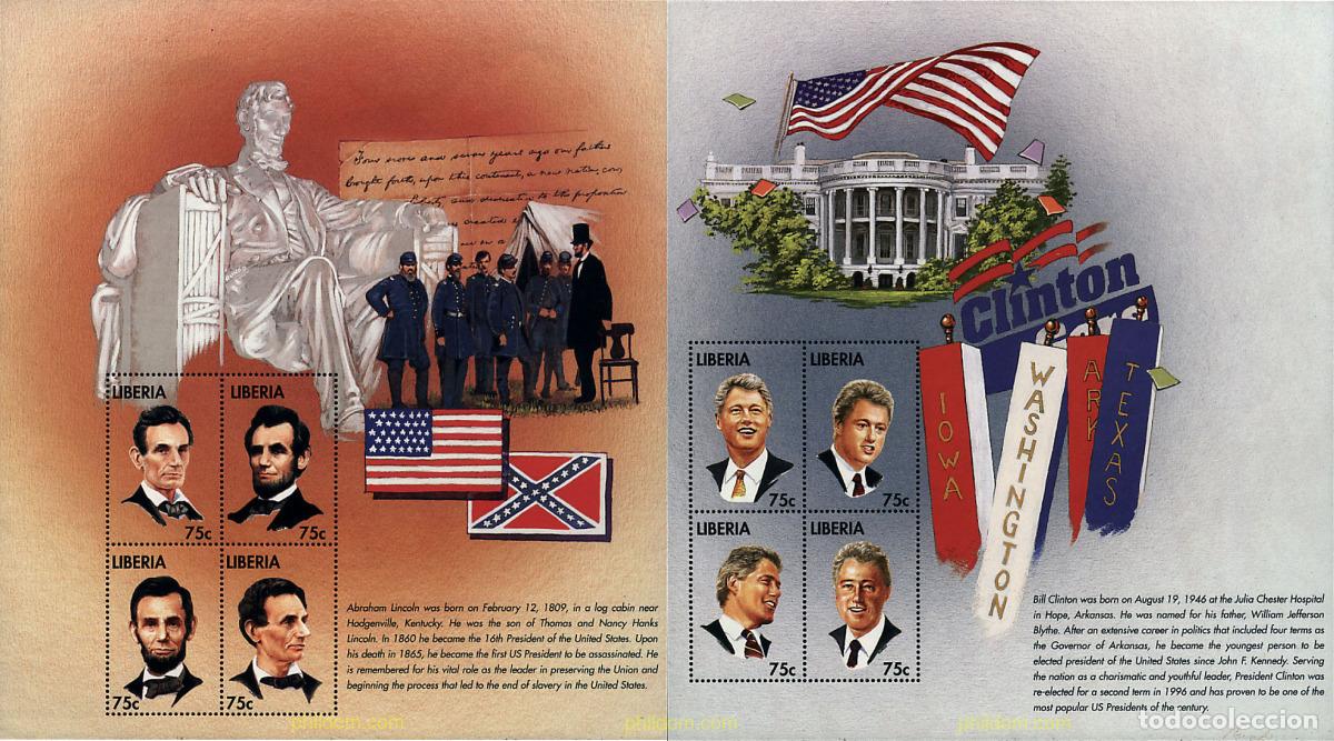 Sellos: 288693 MNH LIBERIA 1998 PRESIDENTES AMERICANOS
