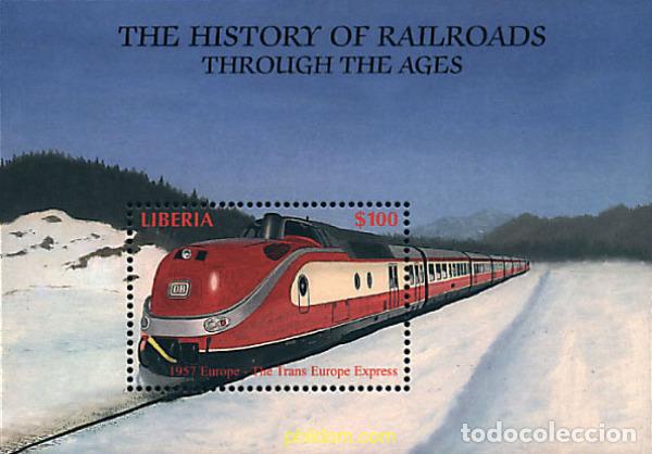 Sellos: 74704 MNH LIBERIA 2000 TRENES HISTORICOS