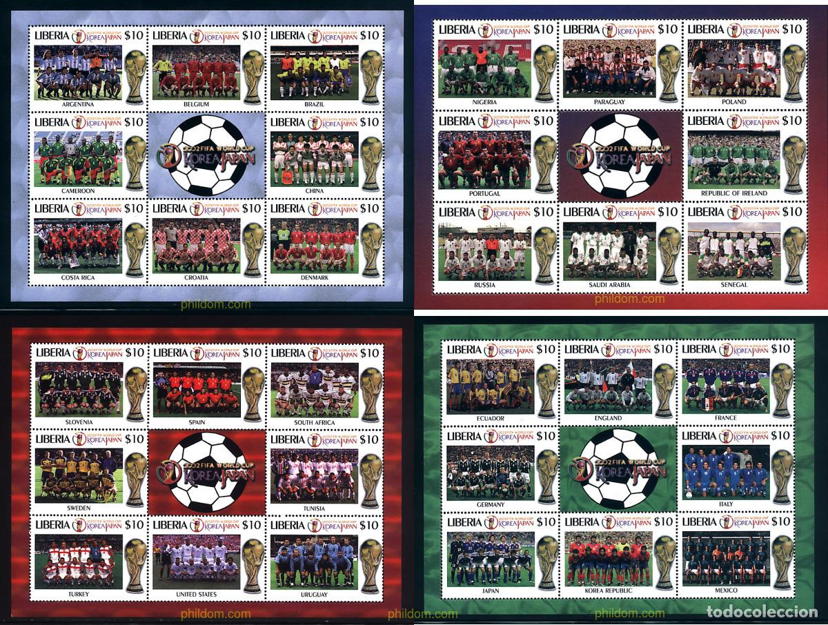 Sellos: 314801 MNH LIBERIA 2002 COPA DEL MUNDO DE FUTBOL. COREA DEL SUR Y JAPON-02