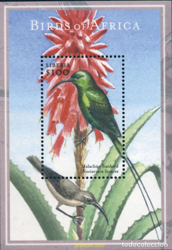 Sellos: 338782 MNH LIBERIA 2002 AVES DE AFRICA
