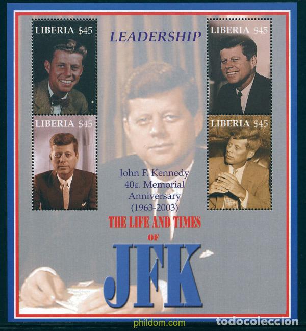 Sellos: 368265 MNH LIBERIA 2003 HOMENAJE A J. F. KENNEDY