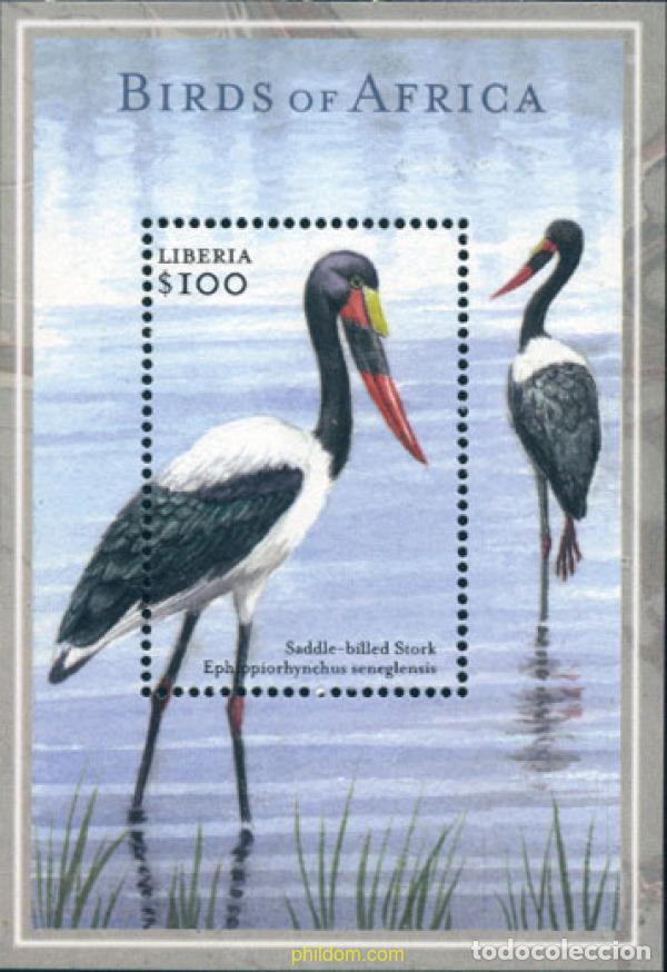Sellos: 136574 MNH LIBERIA 2001 AVES DE AFRICA