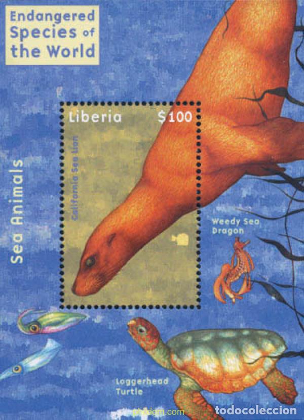 Sellos: 136579 MNH LIBERIA 2002 FAUNA MARINA
