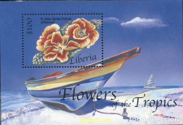 Sellos: 137200 MNH LIBERIA 2001 FLORES DEL PACIFICO