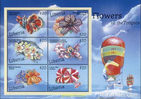 Sellos: 277213 MNH LIBERIA 2001 FLORES DEL PACIFICO