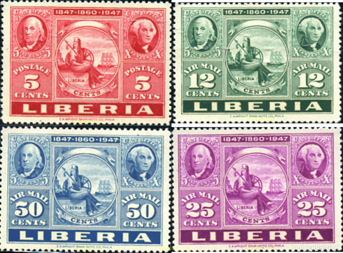 Sellos: 154127 MNH LIBERIA 1947 CIPEX EXPOSICION FILATELICA INTERNACIONAL