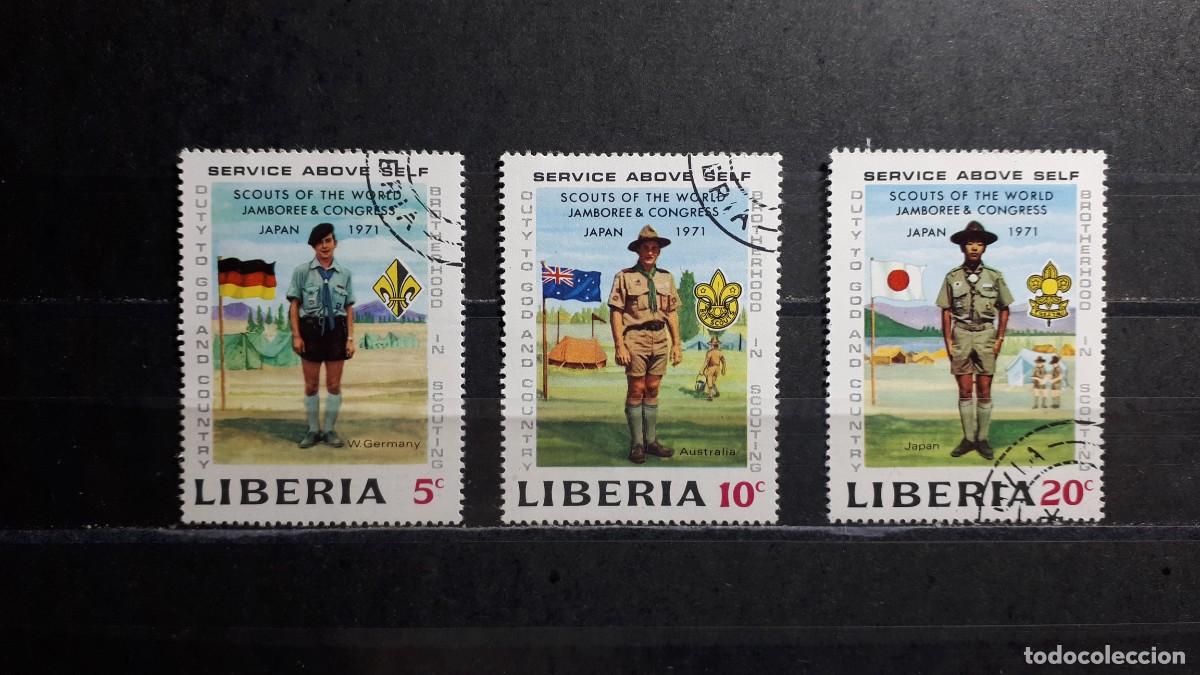 Selos: LIBERIA. A&Ntilde;O 1971. &deg;. YVERT 535/6, 538