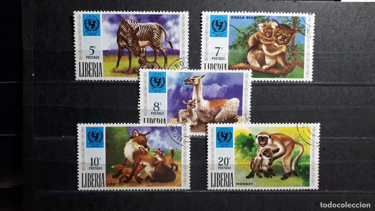 Selos: LIBERIA. A&Ntilde;O 1971. &deg;. YVERT 542/6