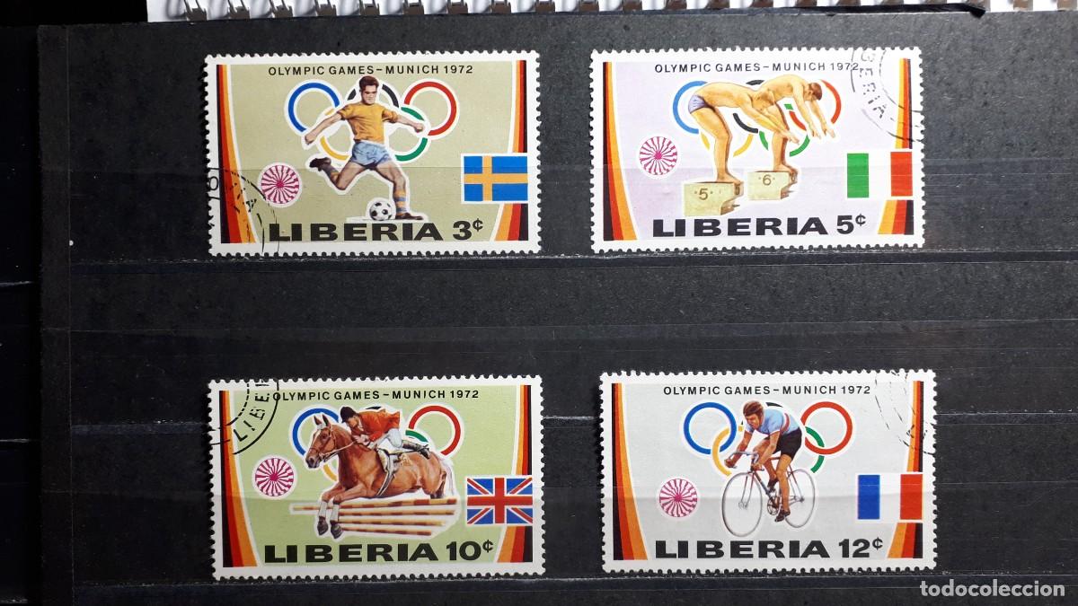 Selos: LIBERIA. A&Ntilde;O 1972. &deg;. YVERT 562/5