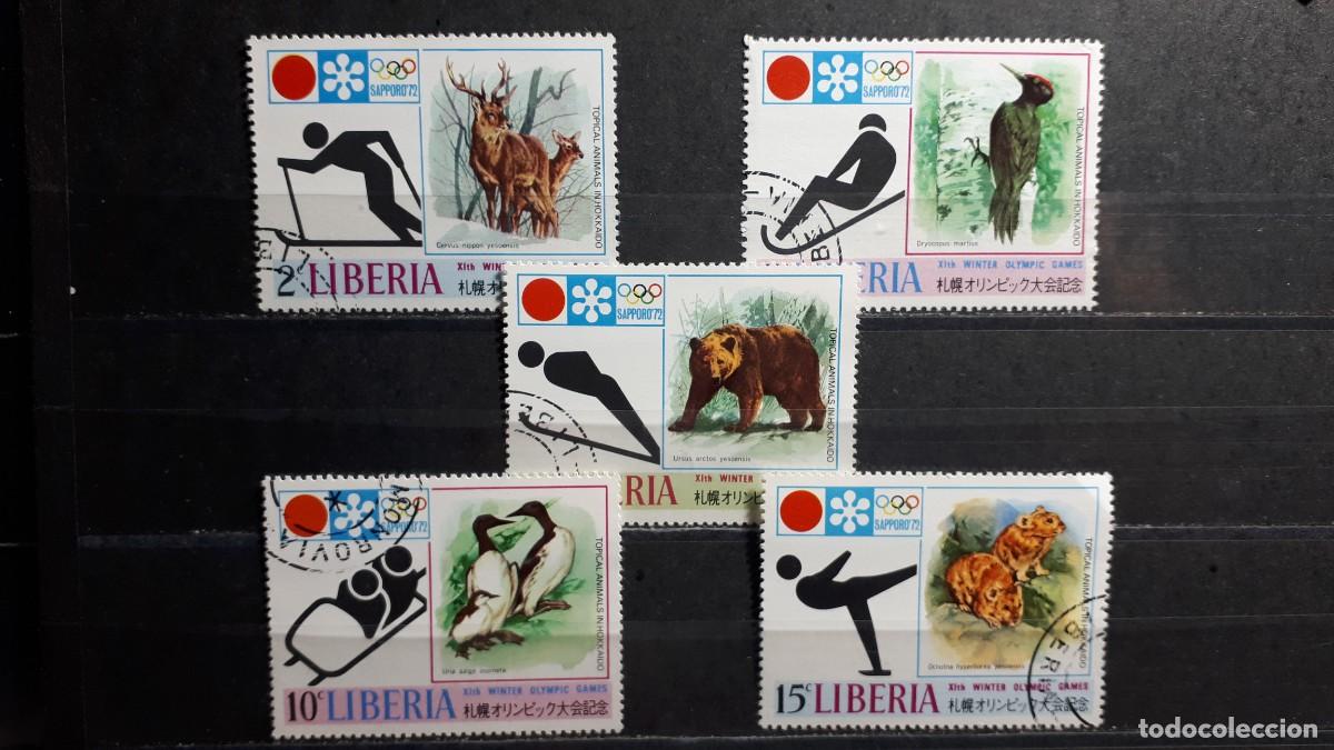 Selos: LIBERIA. A&Ntilde;O 1971. &deg;. YVERT 548/52, falta 553