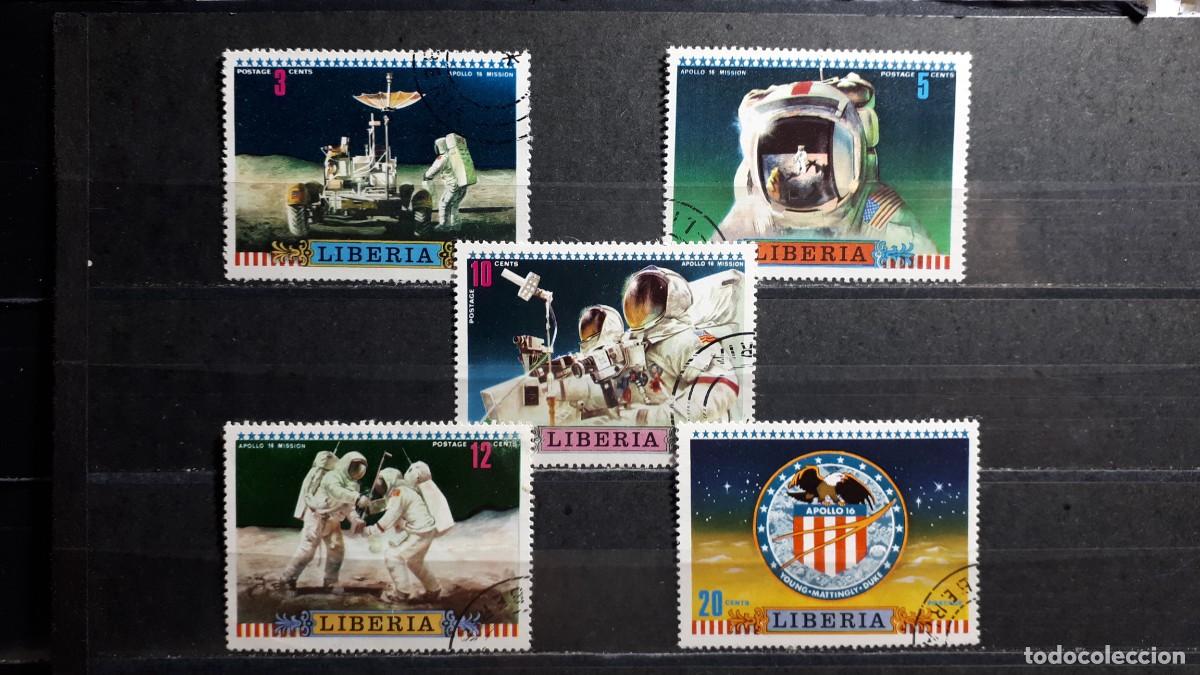 Selos: LIBERIA. A&Ntilde;O 1973. &deg;. YVERT 570/4, falta 575