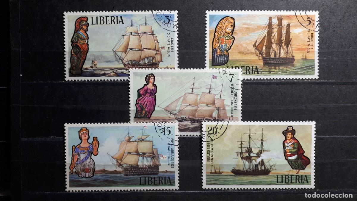 Selos: LIBERIA. A&Ntilde;O 1972. &deg;. YVERT 579/83, falta 584