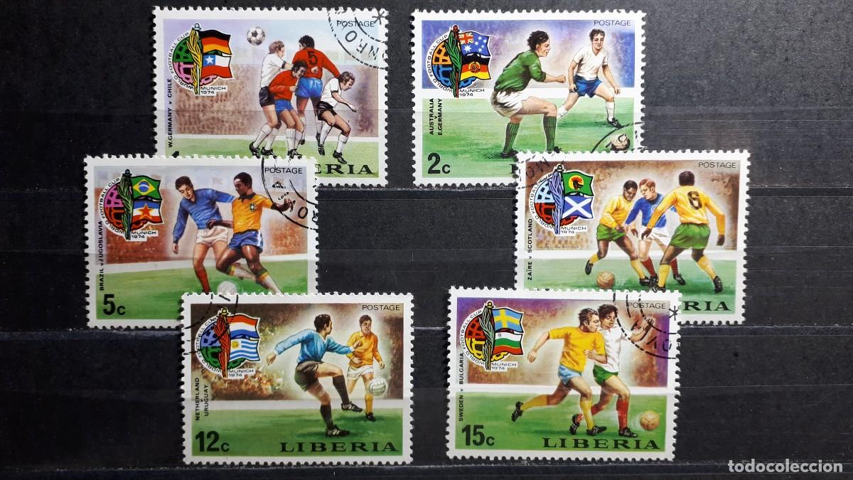 Selos: LIBERIA. A&Ntilde;O 1974. &deg;. YVERT 645/50